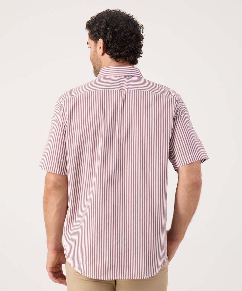 Camisa A Rayas Con Bolsillo 